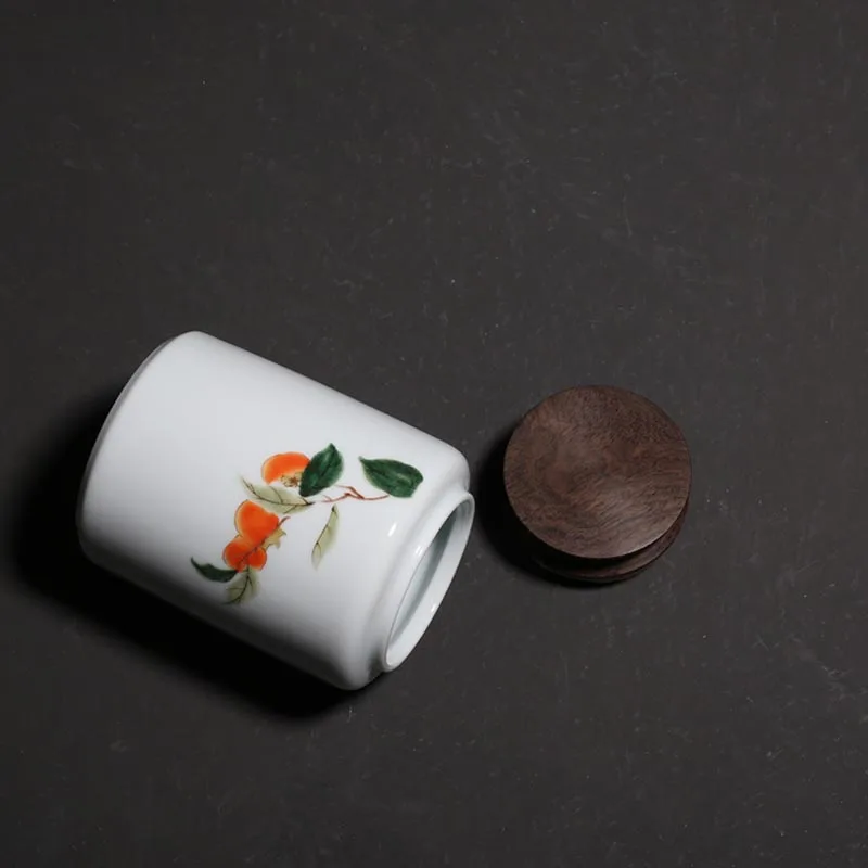 Celadon Герметичная крышка из черного дерева контейнер для хранения чая в китайском