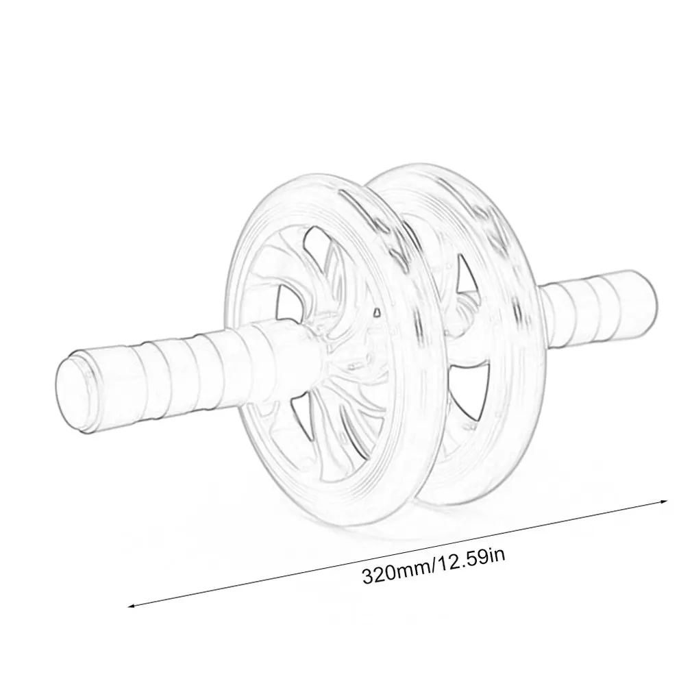 

16cm Diameter Abs Carver Abdominal Stomach Exercise Training Ab Roller Neutral Heavy-Duty Metal Abdominal Wheel