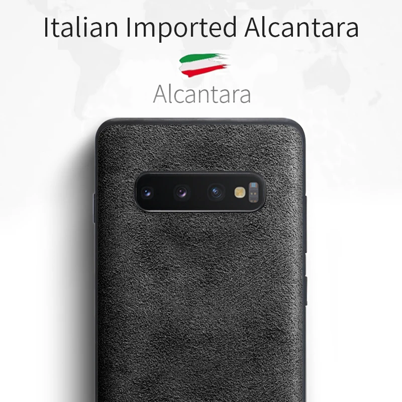 SanCore 100% оригинальный Алькантара чехол для телефона samsung Galaxy S10 + PLUS бизнес защитный
