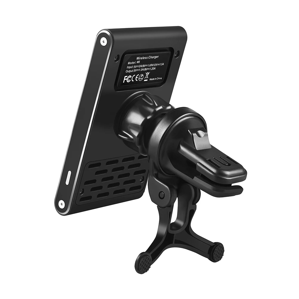 

360 Degree Rotation Wireless Car Charger With Adapter Fast Charging Non Slip Mobile Phone Easy Install Dashboard Auto Alignment