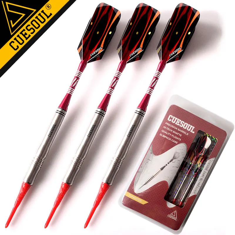 Новинка CUESOUL Tungsten Дротика s Профессиональный Мягкий Наконечник 18g 15 см