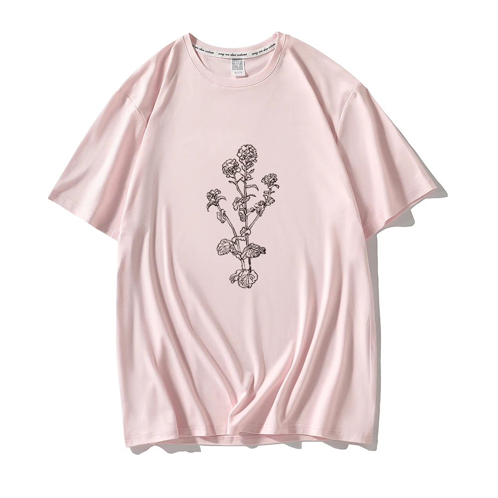 Футболка женская в стиле Харадзюку мягкая белая ретро рубашка с принтом без