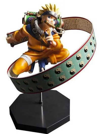 

25CM Model Action Uzumaki Naruto Ninja Resurrection Write Round Eye Chapter Naruto Animation Collectible Doll Toys For Children