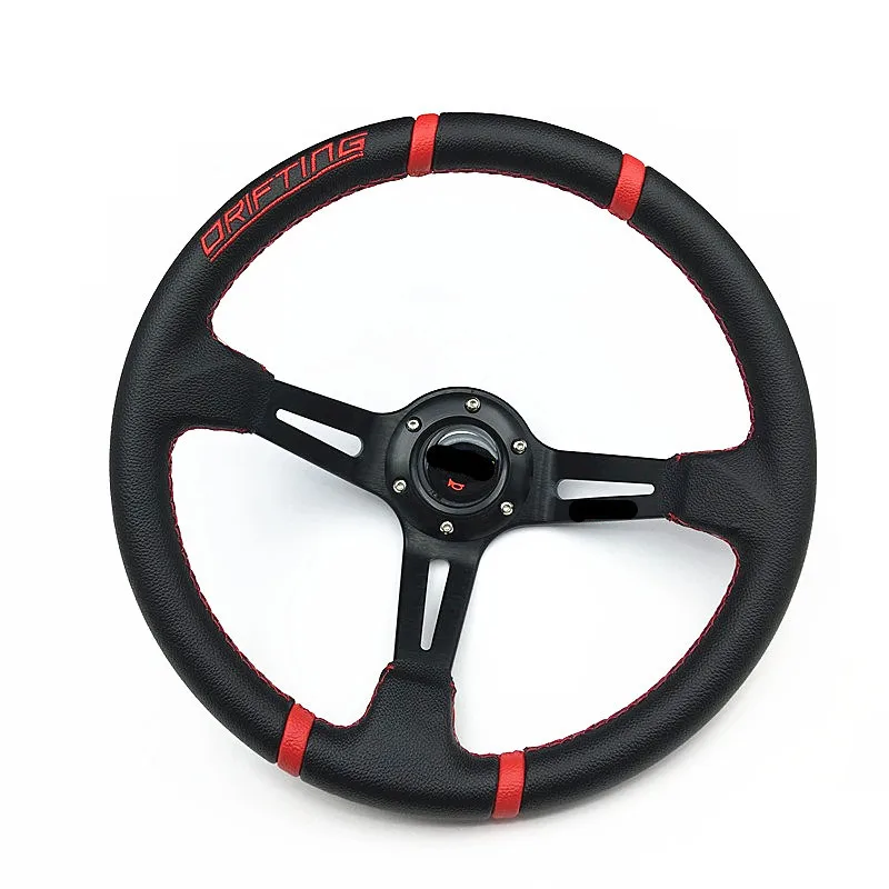 

350mm And 14 Inch Universal Sports Steering Wheel, Racing Steering Wheel, Deep Corn Drift, Aluminum Bracket With Horn Button