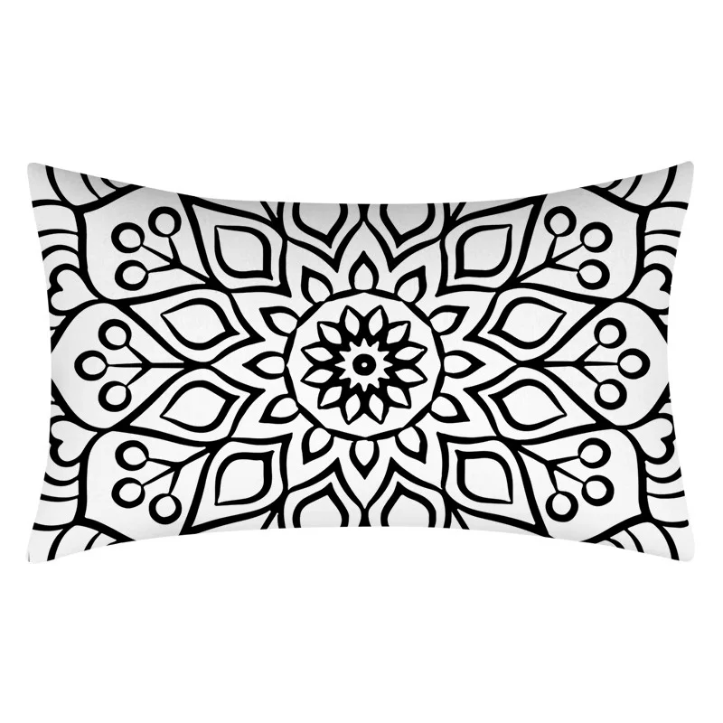 Домашний декор чехол для подушки простой серый с геометрическим рисунком