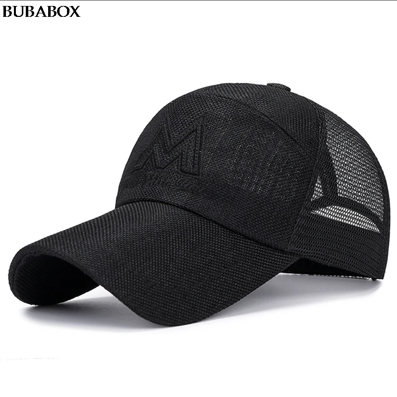 

Бейсболка унисекс с вышивкой, модная однотонная Кепка с надписью из сетчатого материала, регулируемая, хлопковая, повседневная, для мужчин ...