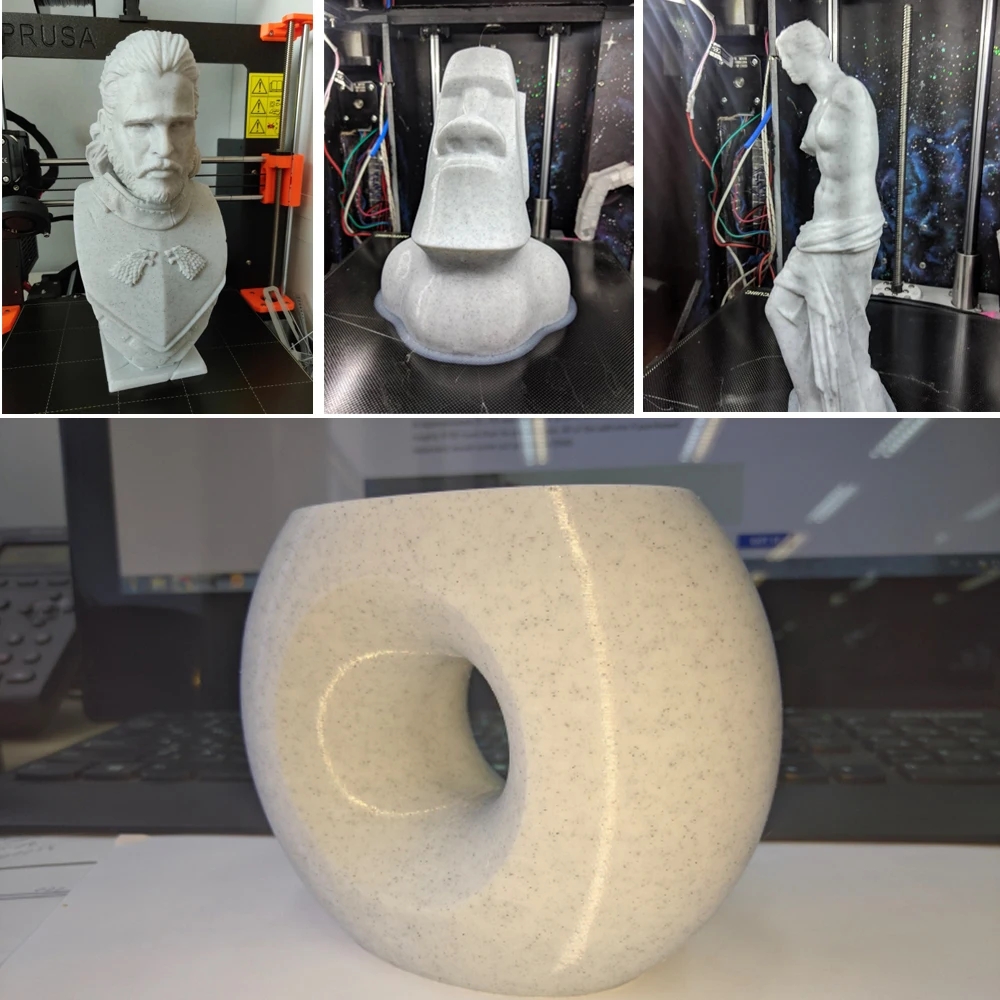 10 шт. новые 1 кг/шт. 75 мм мраморная нить PLA для 3D принтера печатные нити