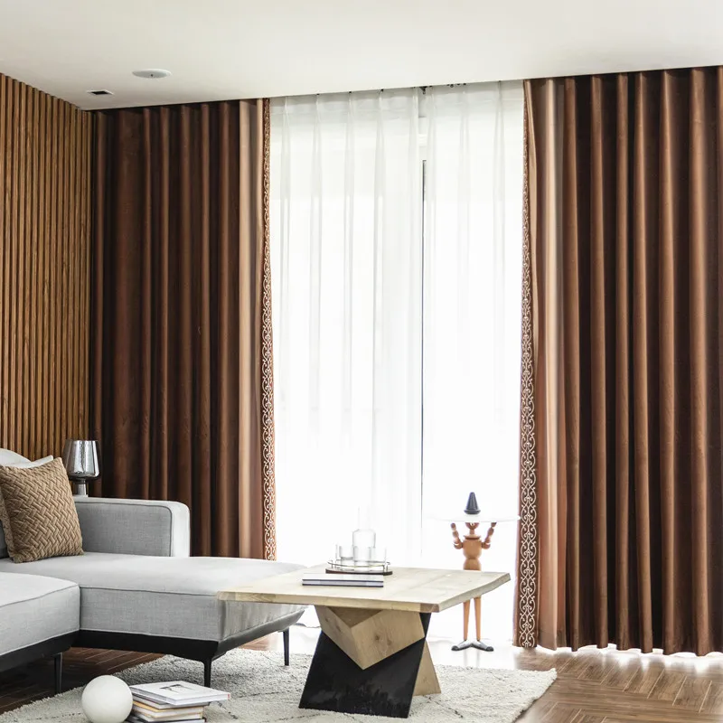 Занавеска s для гостиной фланелевая занавеска плотная шторка в спальню из