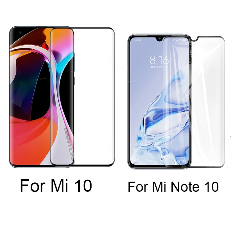 Закаленное стекло с полным покрытием для Xiaomi Mi Note 10 Pro Защита экрана CC9 Mi10 Note10 HD