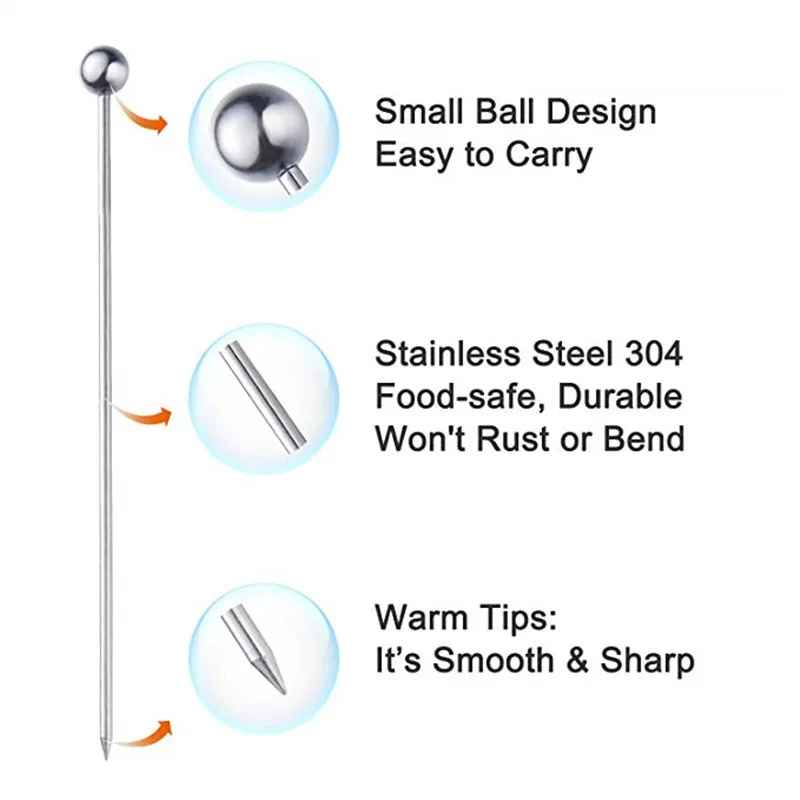 Палочки для коктейля палочки Нержавеющая сталь мульти Цвет отлично подходит