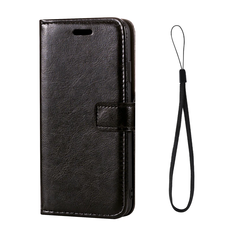Флип-чехол из искусственной кожи для Vernee Thor E Stand Card Holder силиконовая фоторамка чехол-футляр для Vernee Thor E бизнес Чехол - Цвет: Black