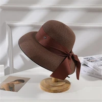 2020 fashion new elegant jazz hats for women white sun hat men formal blue summer beach cap letter m fedora straw hat
