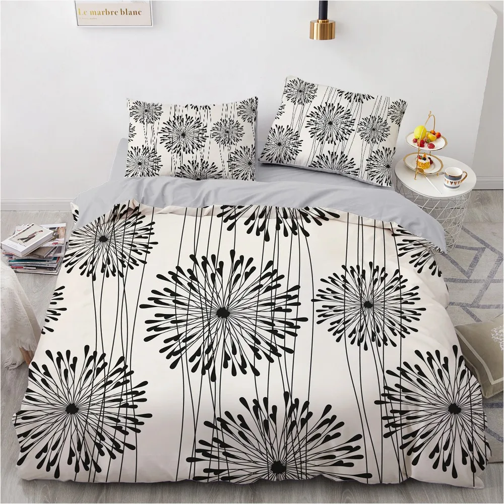 

3D Butterfly Bedding Set Custom Design Modern Duvet Cover Sets Gray Bed Linen Nordic Pillow Slips 200*230cm Full Twin King Size