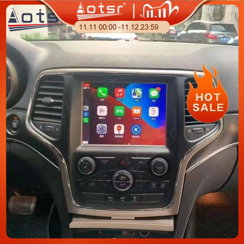 

Автомобильный радиоприемник для Jeep Grand Cherokee 2014, 2015, 2016-2020, Android, мультимедийный DVD-видеоплеер, автомобильный GPS-навигатор, сенсорный экран
