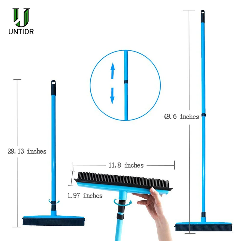 Щетка для мытья полов и ковров UNTIOR резиновая щетка удаления пыли шерсти домашних