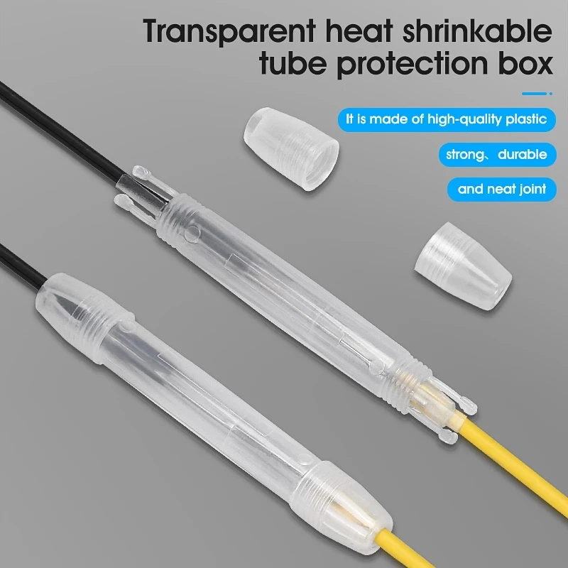 150pcs Fiber Optic Fusion Protection Round Box for Drop Cable Optic Fiber Fused