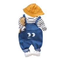 new spring autumn baby girl clothes suit children boys cotton t shirt overalls 2pcssets toddler fashion costume kids tracksuits