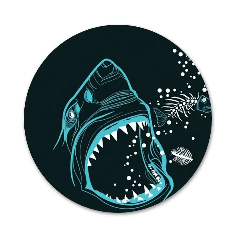 

cute cartoon shark Badge Brooch Pin Accessories For Clothes Backpack Decoration gift