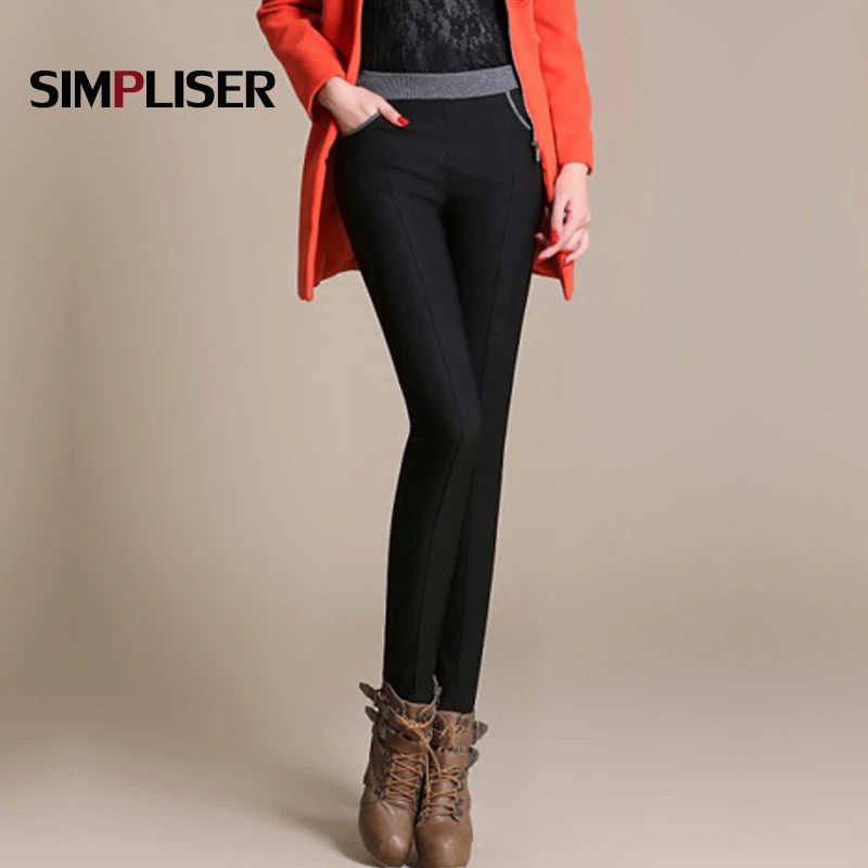 Зимняя женская утепленная штаны размера плюс 4XL из плотного флиса Женские узкие