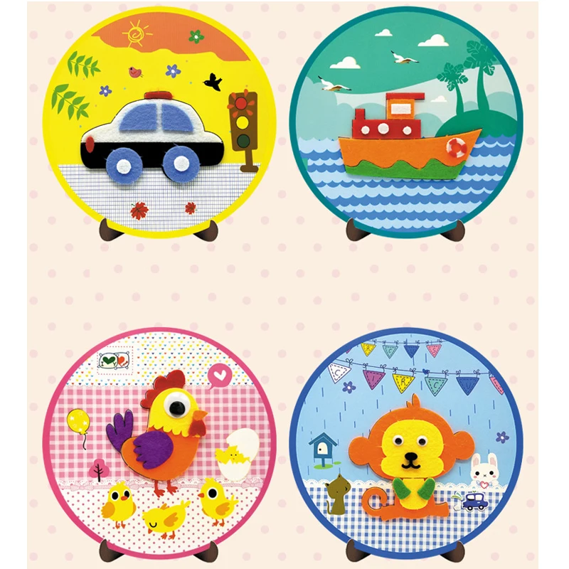 SZ паровые DIY Нетканые наклейки мультфильм серия случайный ручной работы паста