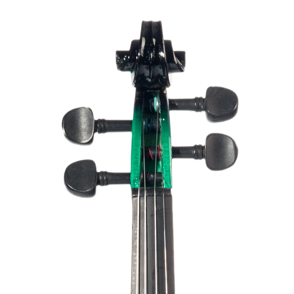 NAOMI 4/4 Violin Set With Violin+Bow+Bridge+String+Rosin+Case Green & Black Gradual Color Violin Beginner Level enlarge