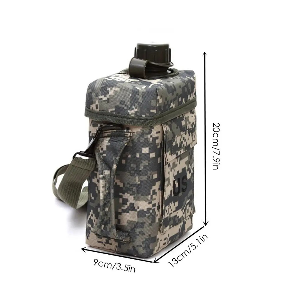 

2L Water Bottle PVC Camouflage Kettle Thermal Insulation Outdoor Travel Portable Camping Tools Picnic Hunting Hiking Kettle