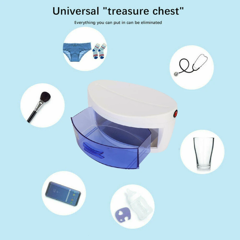 

Household UV Disinfection Cabinet Sterilizer Box Nail Art Salon Portable Sterilizing Tool Manicure Nail Tool Dry Heat Sterilizer