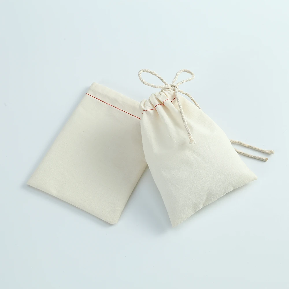 

50pcs Cotton Burlap Jewelry Bag Earrings Display Small Pouches for Wedding Party Candy Bag Custom Logo Personalizado Mariage