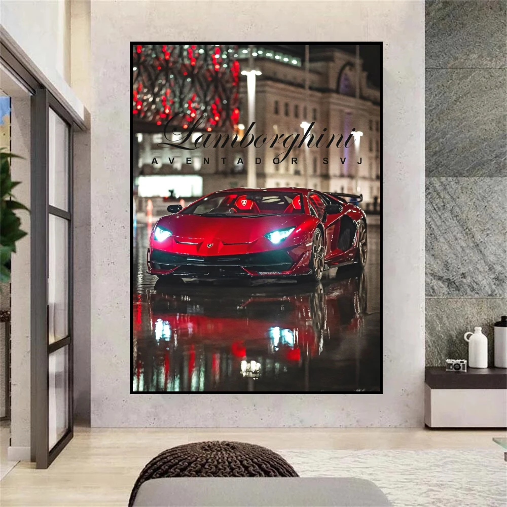 Картины для украшения стен картина lamborghini шатладор svj Классический гоночный