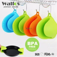 walfos silicone anti scalding oven gloves mitts potholder kitchen bbq gloves tray pot dish bowl holder oven handschoen hand clip