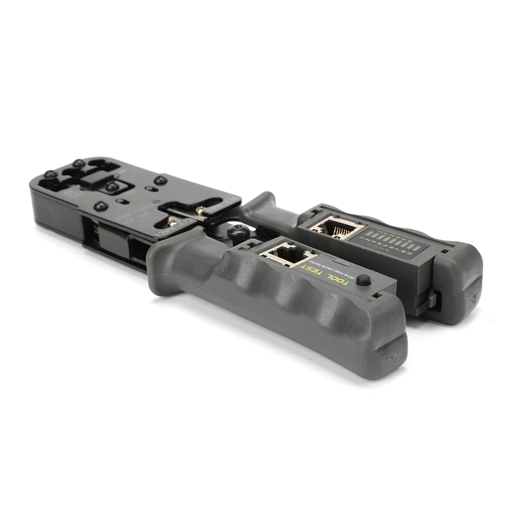 Three-purpose network crystal head manual crimping tool and cable tester professional network cable crimping pliers