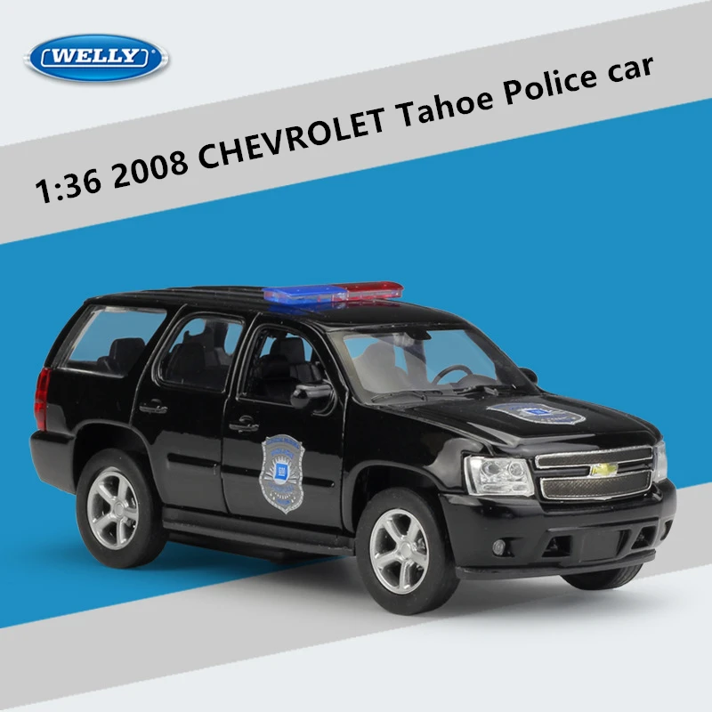 

WELLY 1:36 2008 CHEVROLET Tahoe alloy car model machine Simulation Collection toy pull-back vehicle Gift collection