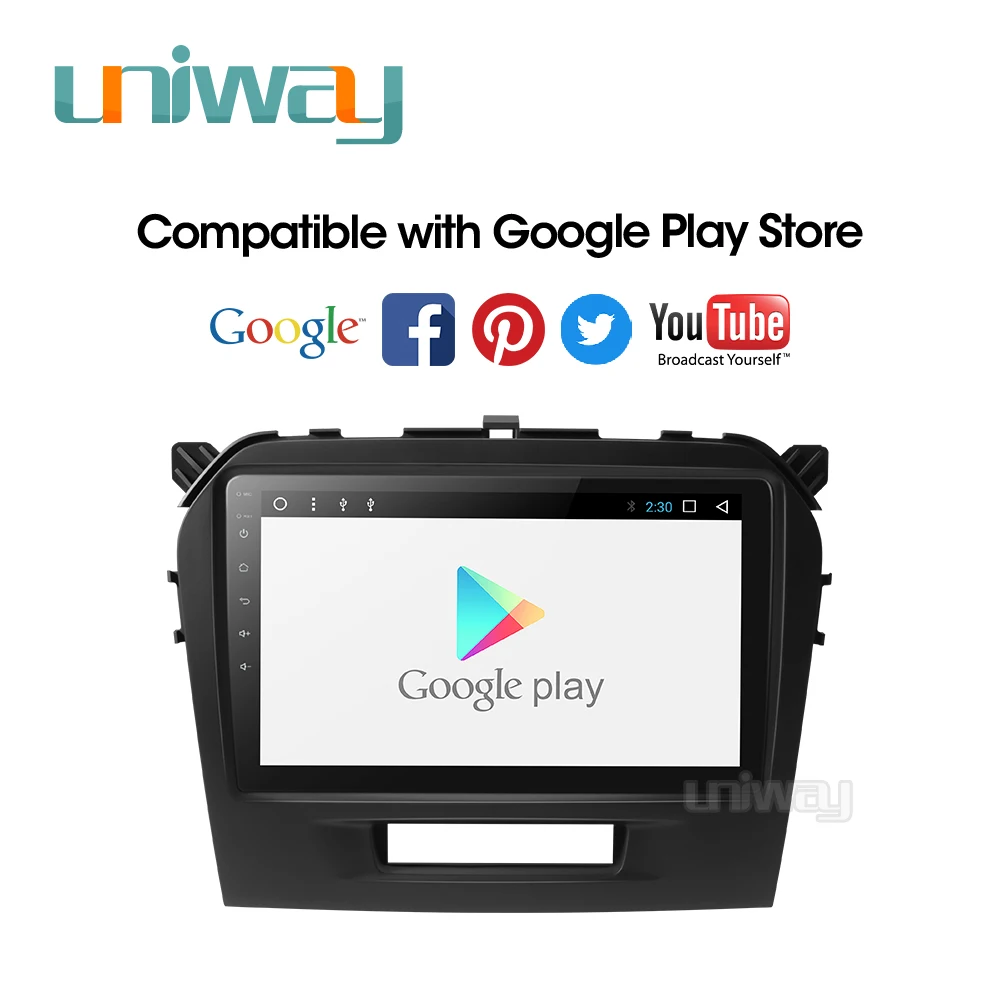 Uniway WT349 Android 9 0 PX30 dvd для Suzuki Grand Vitara 2015-2019 мультимедиа головное устройство GPS радио