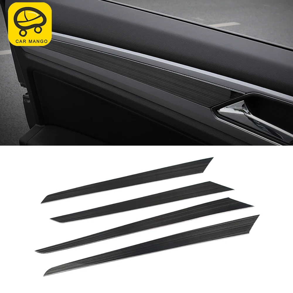 

CarMango Car Interior Accessories Stainless Door Seat Anti-kick Pad Trim Sticker for VW Volkswagen Atlas Teramont 2017-2019
