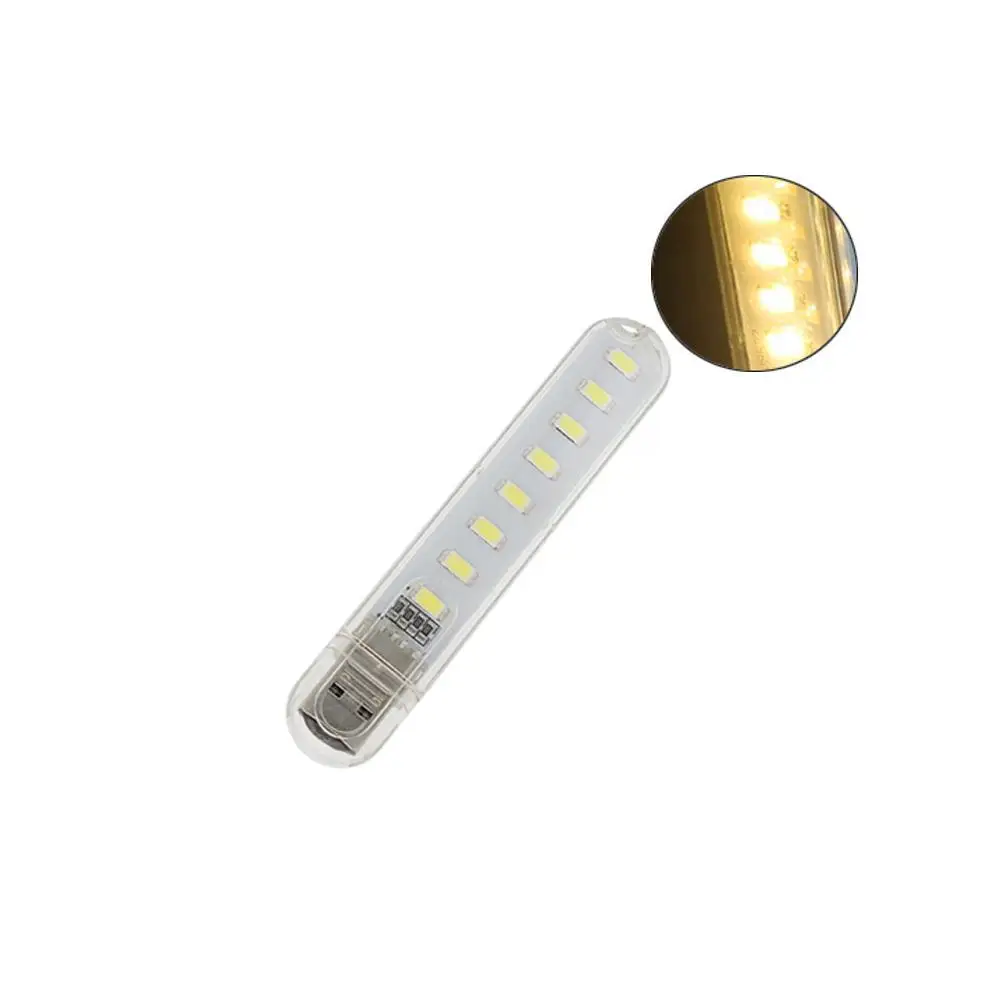 

Mini USB LED Table Lamp Portable Reading Desk Light Power LEDs Bank Night Book lights 3 8 Notebook Flashlight For Camping S8C3