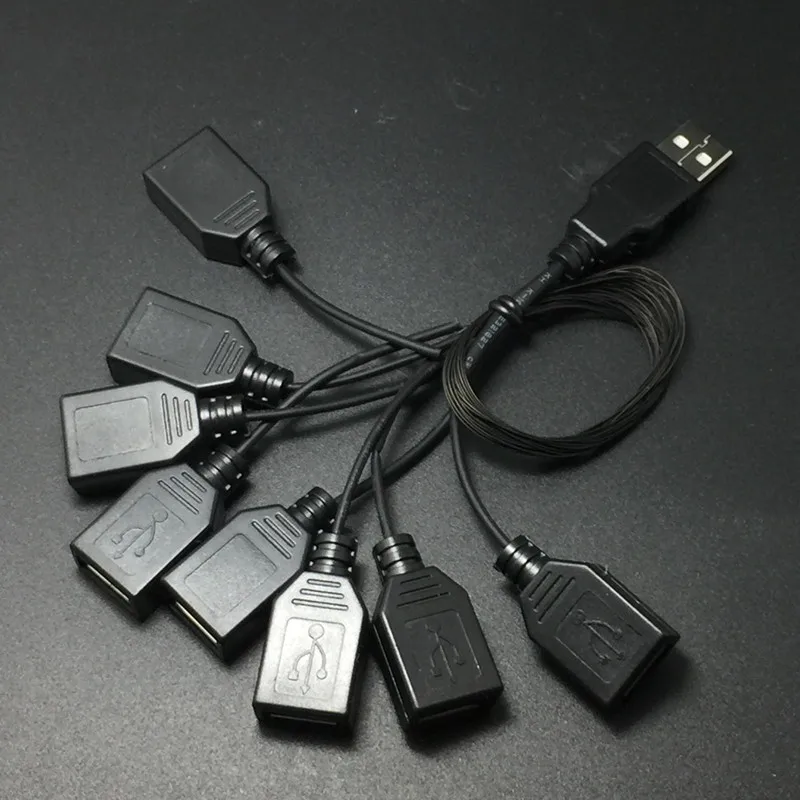 Высококачественные Аксессуары для освещения черный от одного до семи USB-портов