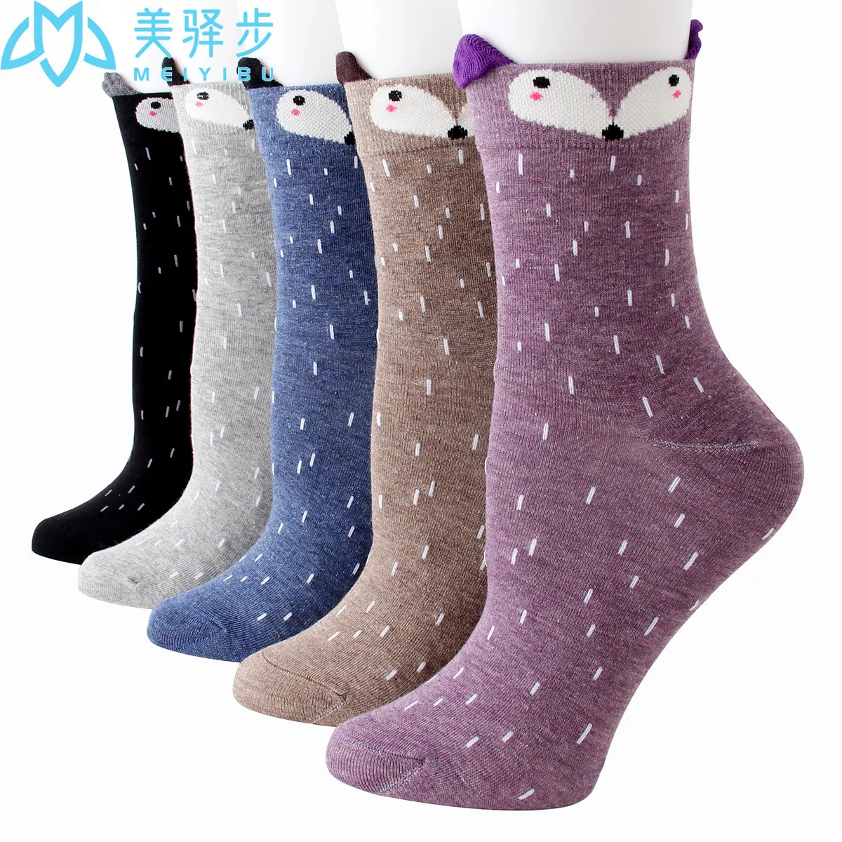 5 Pair Popular Socks Cartoon Female Socks Fashion Hot Sales