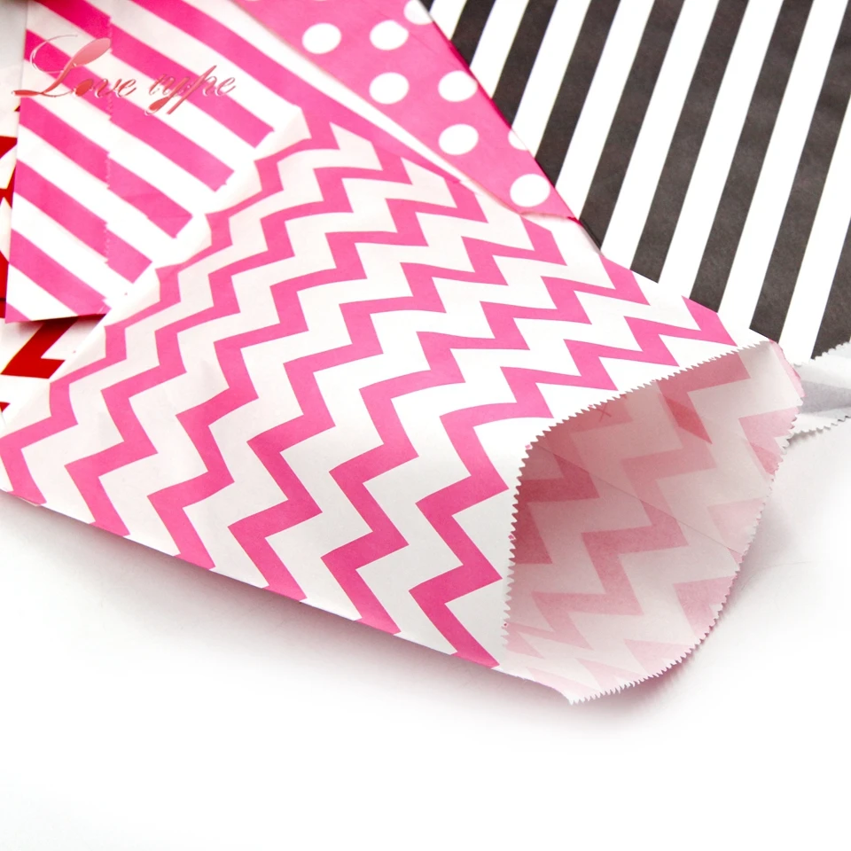 25 шт./лот многофункциональная крафт-бумага для конфет буфета лакомств пакеты