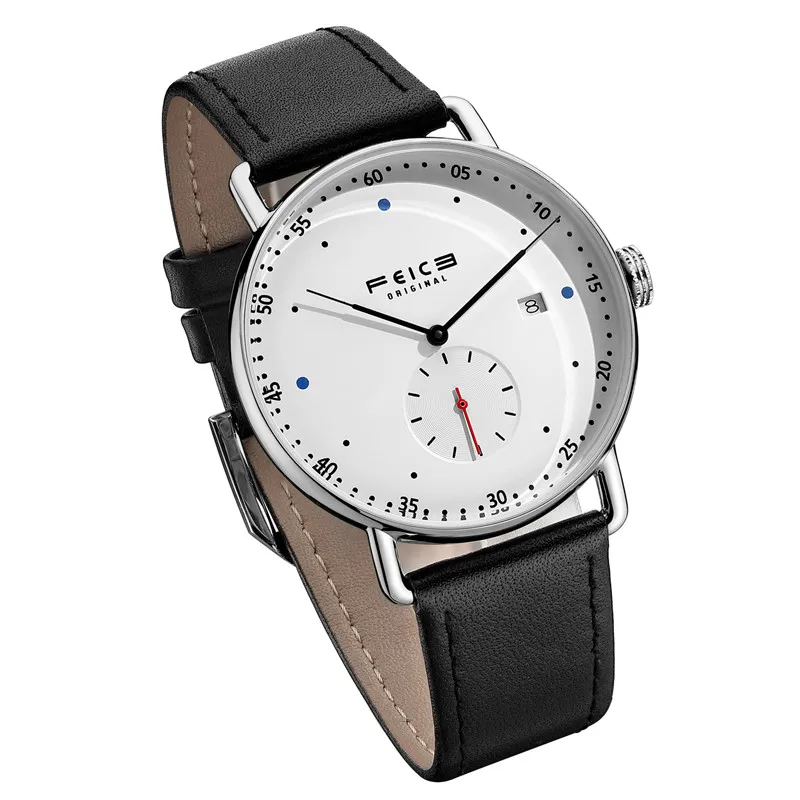 

FEICE Men Automatic Mechanical Watch Top Brand Luxury Mens Watches Male Clocks Date Sport Leather Business Clock FM0506