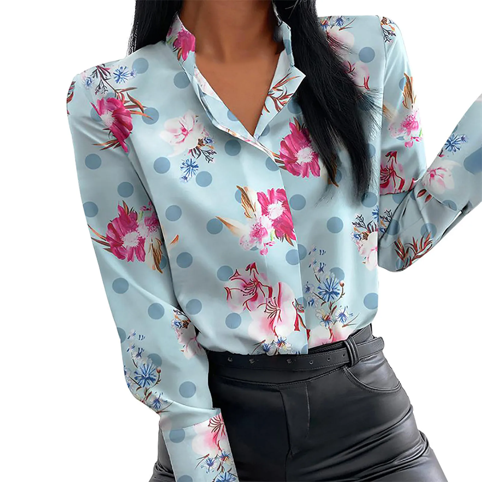 

Fashion Womens Shirts Button Lapel Cardigan Top Lady Loose Long Sleeve Oversized Shirt Womens Blouses Autumn Женские Рубашки