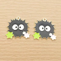 10pcs 25x28mm enamel cartoon charms for jewelry making fashion earring pendant bracelet necklace accessories diy craft supplies