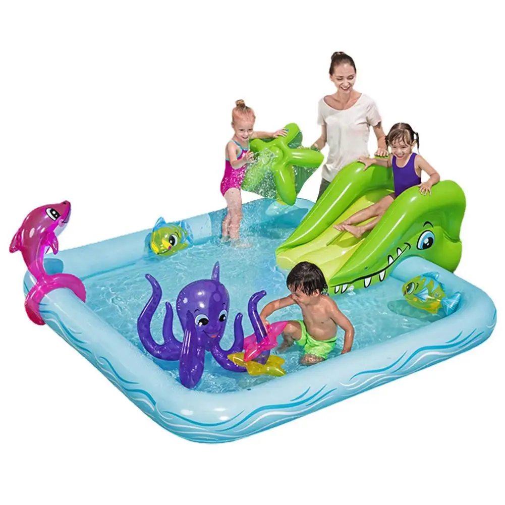 

Inflatable Play Center Children Paddling Pool Water Slide Fun Lawn Water Slides Pools Inflatable Swimming Pool