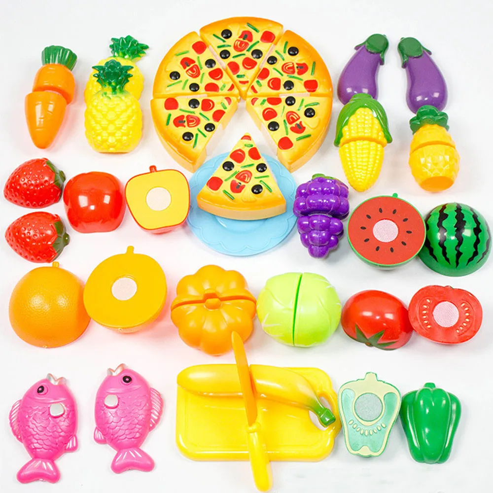 Набор из 24 предметов для кухни обрезки обедов развлечения игры игрушки детей