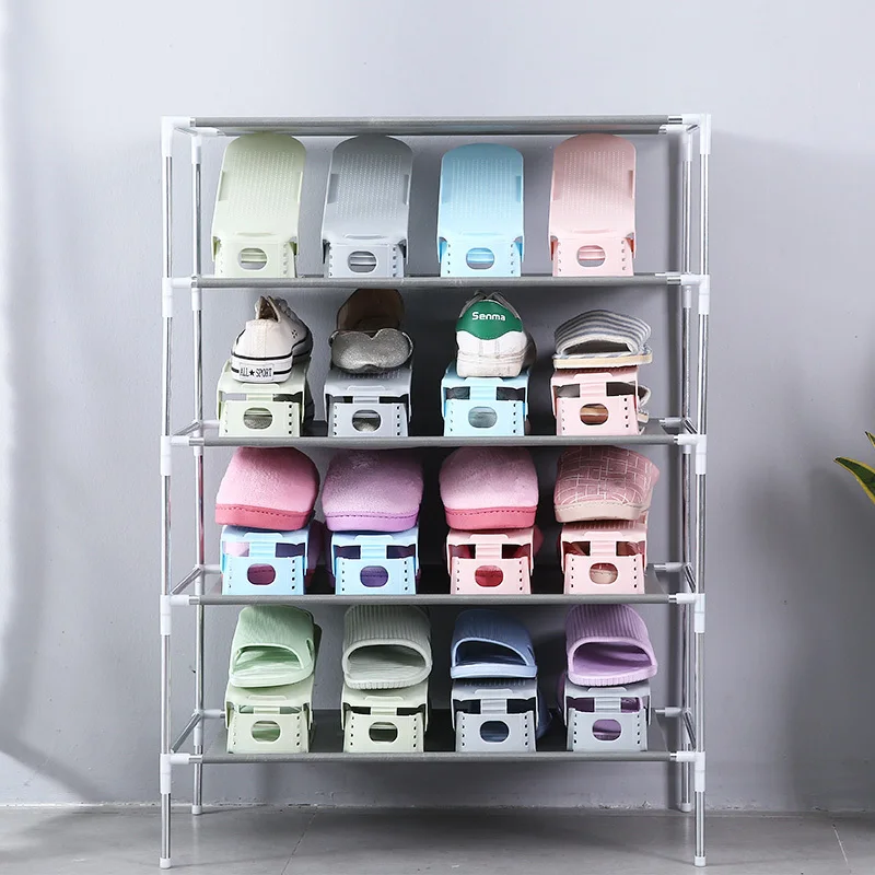 10 шт. прочный регулируемый стеллаж для хранения обуви поддерживающий слот