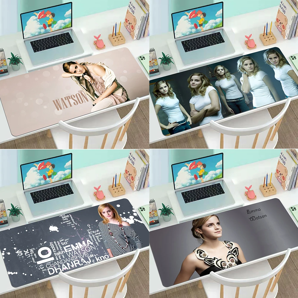

British Celebrity mousepad gaming accessories non-slip EM mouse pad Gamer XXL Emma Watson mouse pad keyboard pad 90x30 table mat