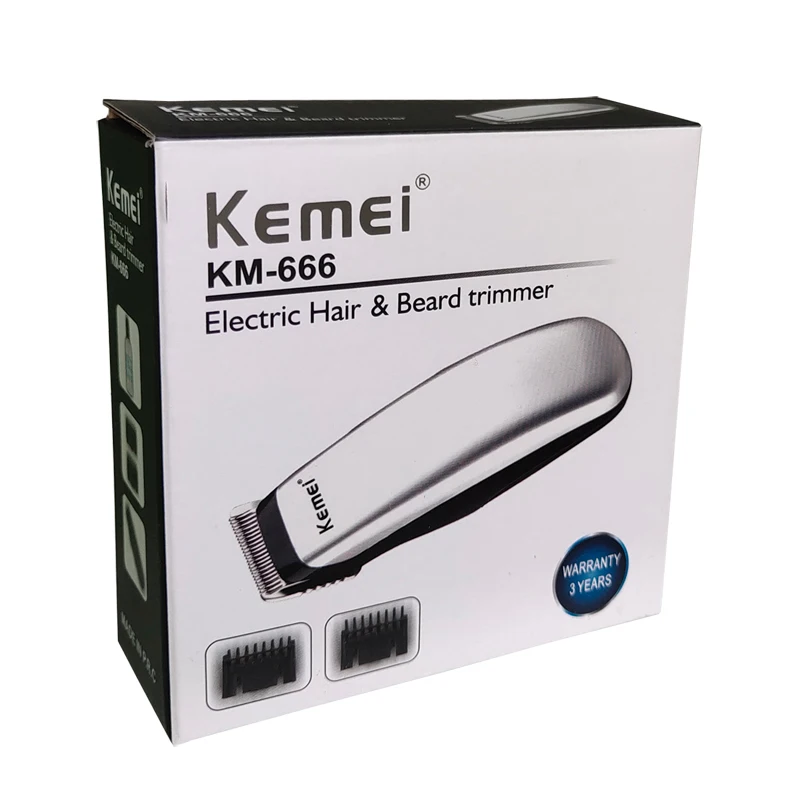 with box Kemei электрическая машинка для стрижки волос мини триммер для волос для мужчин машинка для стрижки волос борода Парикмахерская Бритва для мужчин Инструменты для укладки волос D40 - Цвет: with box