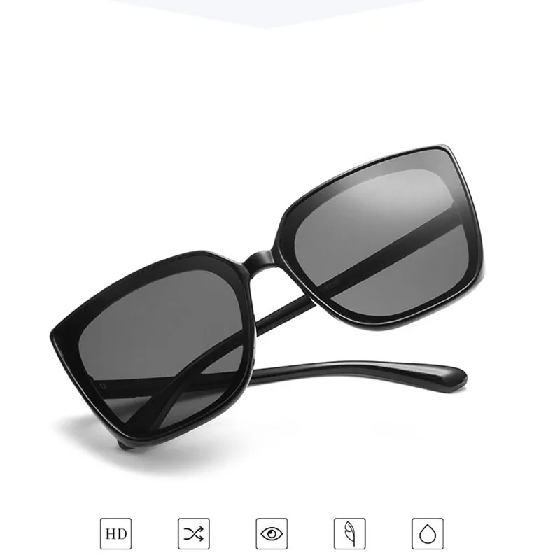 

Vintage Square Frame Sunglasses Women Oversized Eyeglasses lentes Lady Luxury Designer Sun Glasses Shades Trend oculos Eyewear