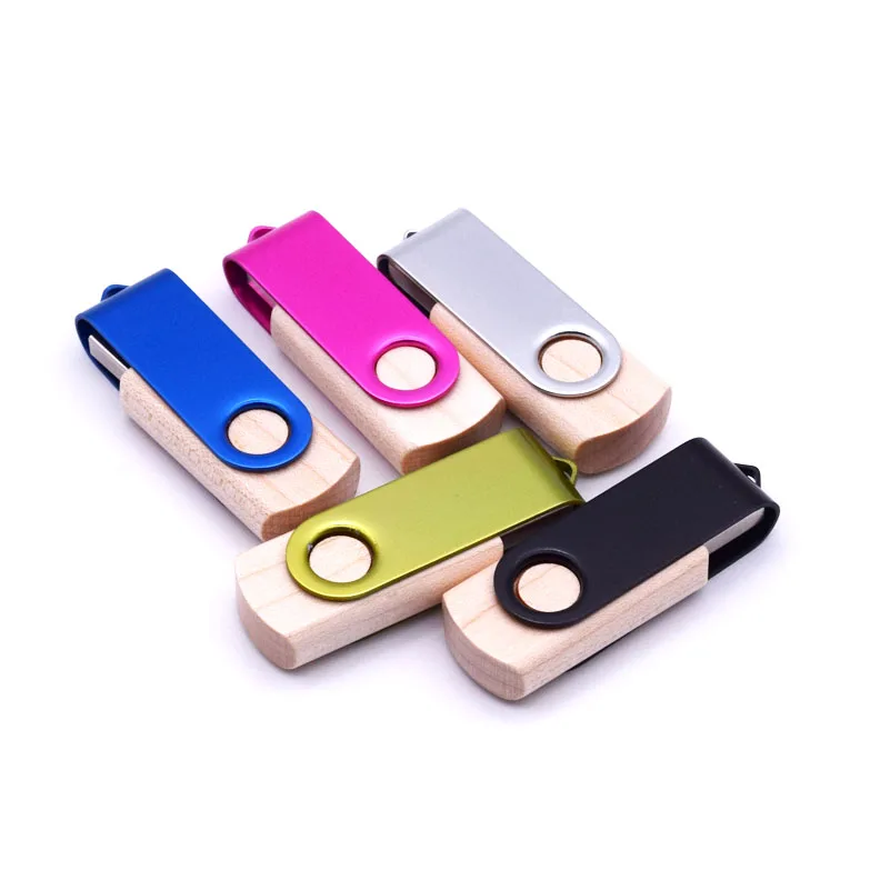 

Latest Iron Plus Bamboo Wood Usb Flash Drive Usb 3.0 Pendrive 2G 8G 16G 32G 64G Pen Drive Memory Stick Custom Logo Gifts