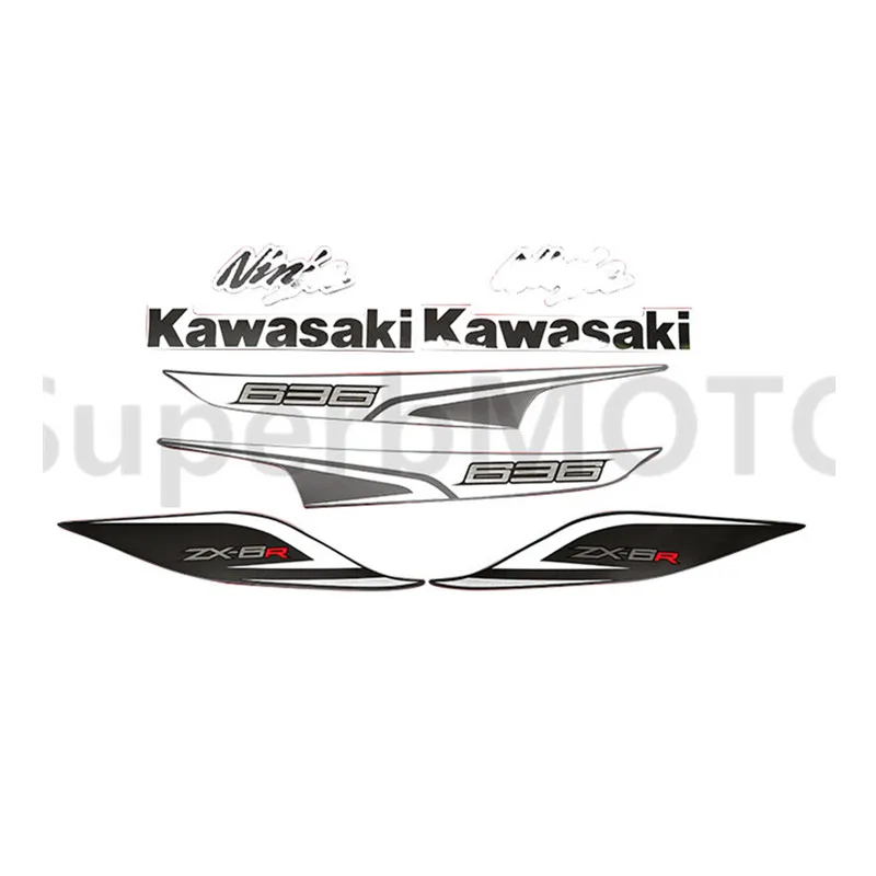 Аксессуары для мотоциклов наклейка на обтекатель подходит для Kawasaki Ninja zx6r ZX-6R 2013 zx6r Набор наклеек для автомобиля