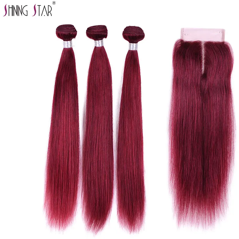 Блестящие Звездные цветные 99J индийские прямые человеческие волосы плетение